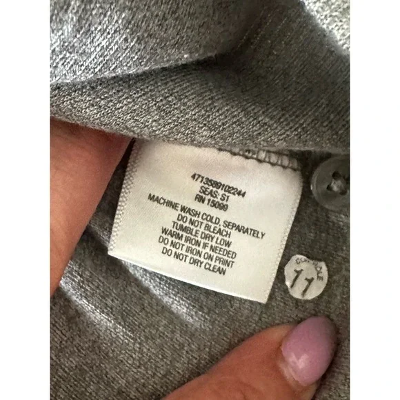 Covington Polo Shirt Mens Medium Gray 2 Button Collared Short Sleeve - Picture 2 of 3